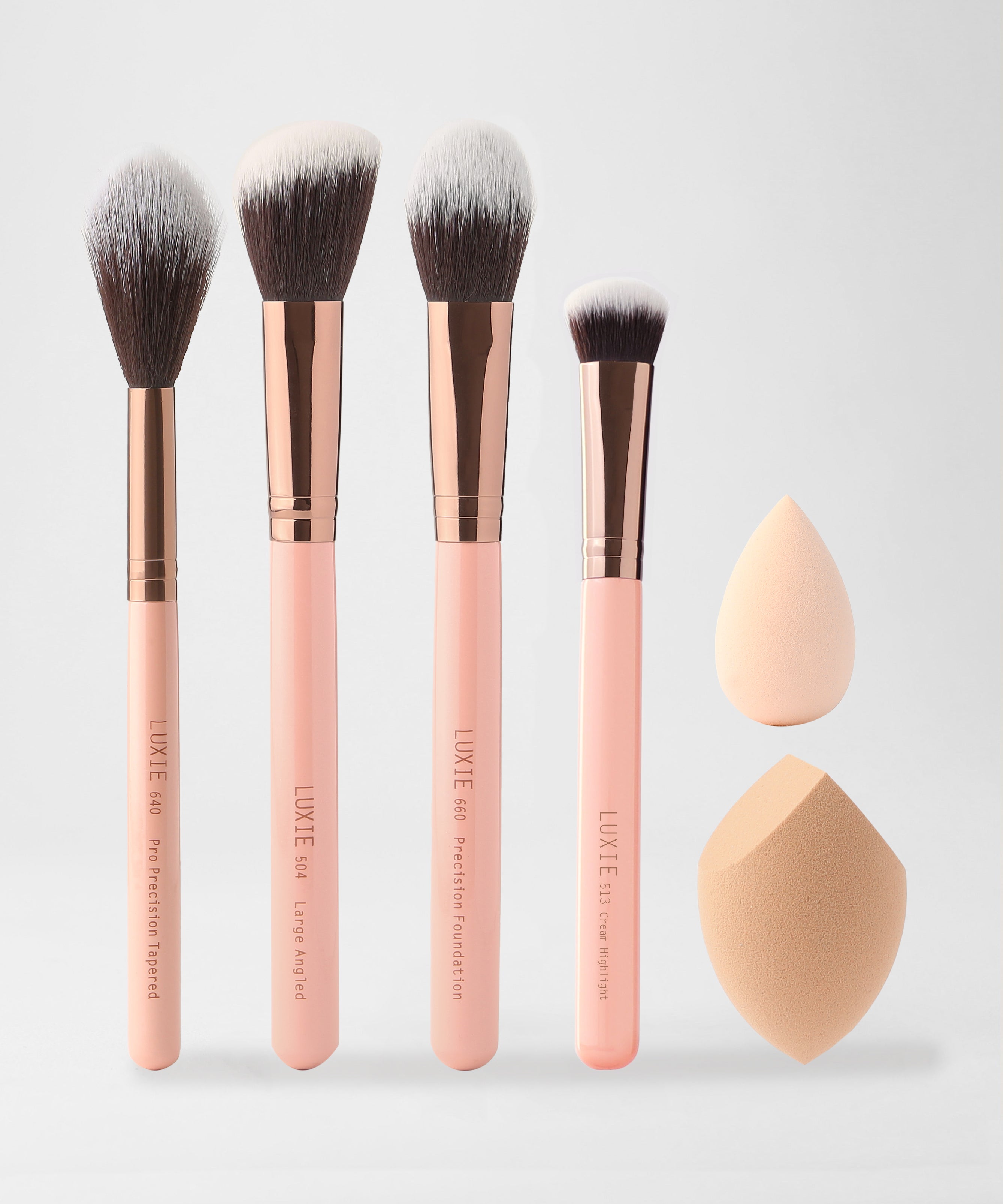 Luxie 504 Large Angled Rose Gold Brush