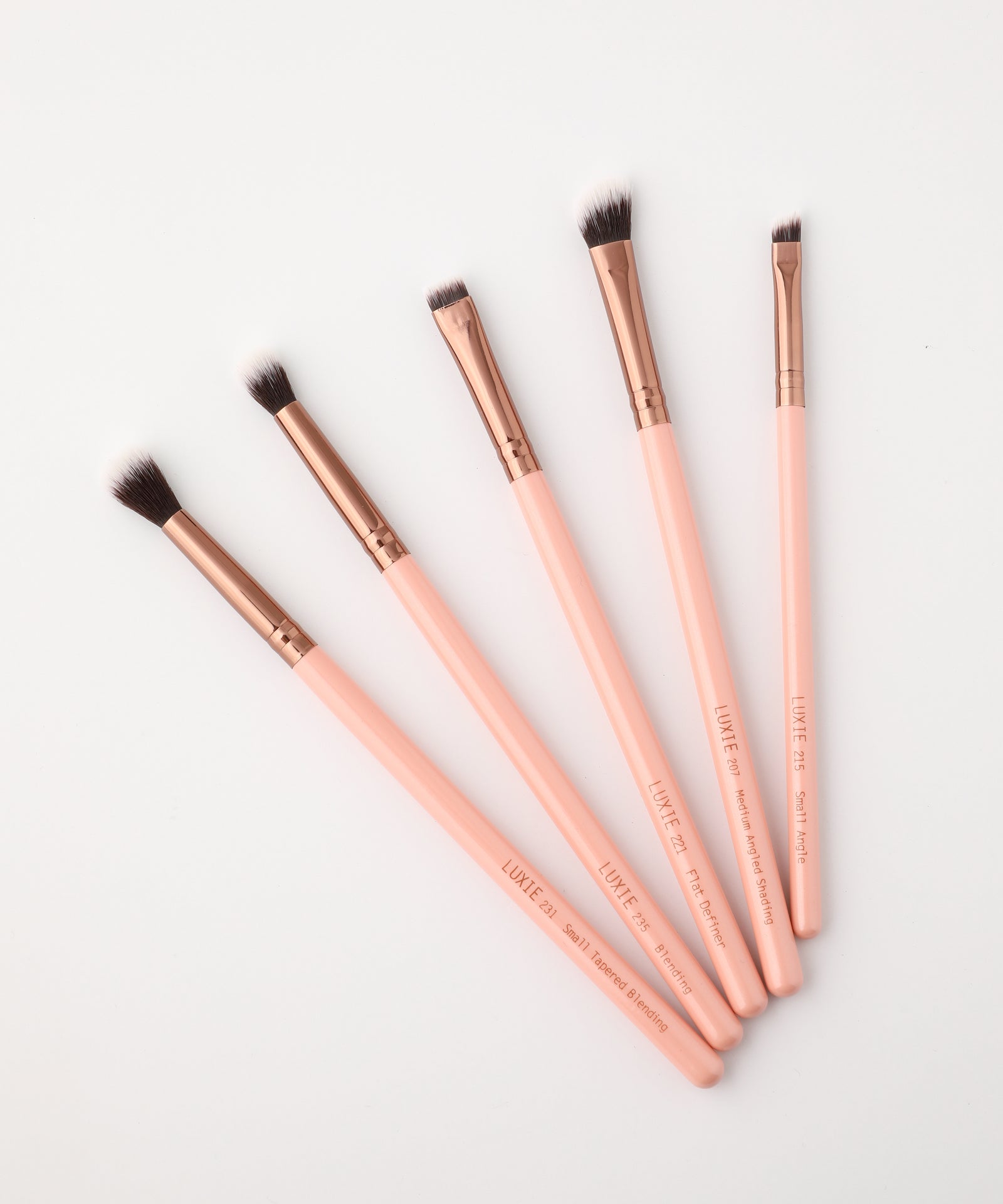 LUXIE EYECONIC 2024 SET 12Pc BRUSH SET - ROSE GOLD